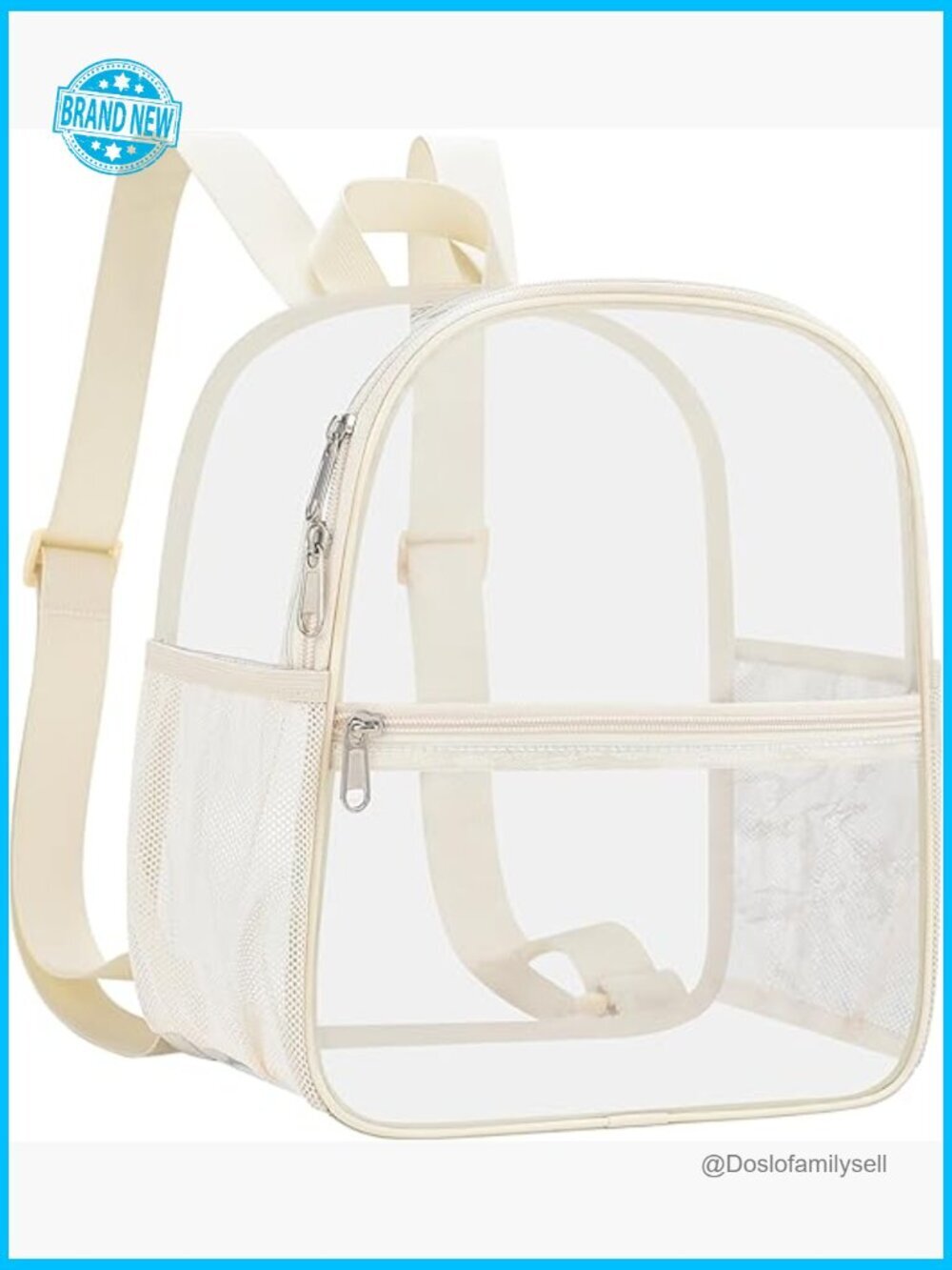 Clear Backpack Stadium Approved Waterproof Daypack for Sport Events Concerts